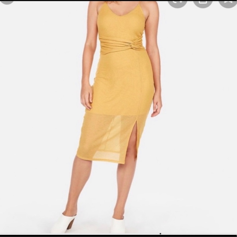 Express yellow dress